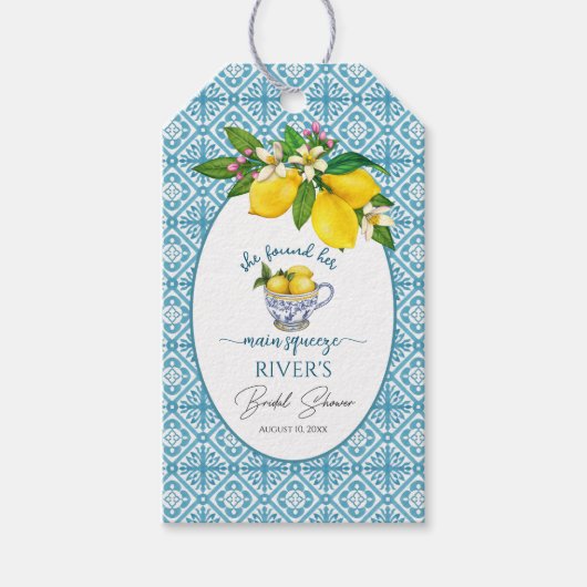 Ze vond haar bruidsfeest Shower Cadeaulabel (Voorkant)