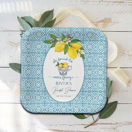 Ze vond haar bruidsfeest Shower Papieren Bordje