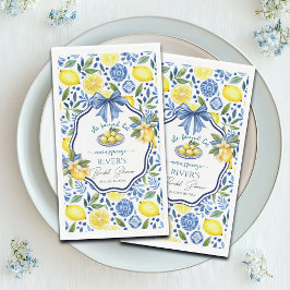 Ze vond haar bruidsfeest Shower Servet