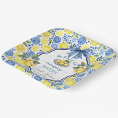 Ze vond haar bruidsfeestje 'Main Squeeze' Papieren Bordje (Gebogen)