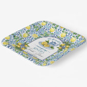 Ze vond haar bruidsfeestje 'Main Squeeze' Papieren Bordje (Gebogen)