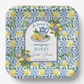 Ze vond haar bruidsfeestje 'Main Squeeze' Papieren Bordje (Voorkant)