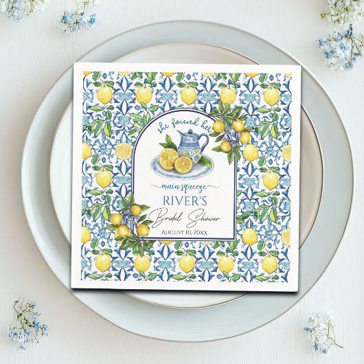 Ze vond haar bruidsfeestje 'Main Squeeze' Servet