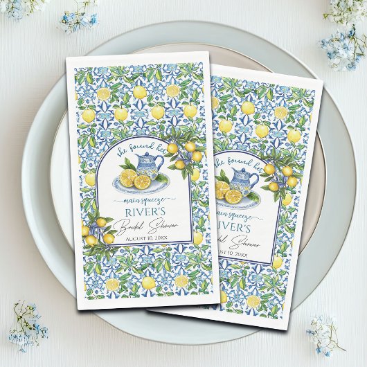 Ze vond haar bruidsfeestje 'Main Squeeze' Servet