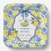 Ze vond haar bruidsmeisjes bruiloft feest papieren bordje (Voorkant)