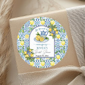 Ze vond haar bruidsmeisjes bruiloft ronde sticker