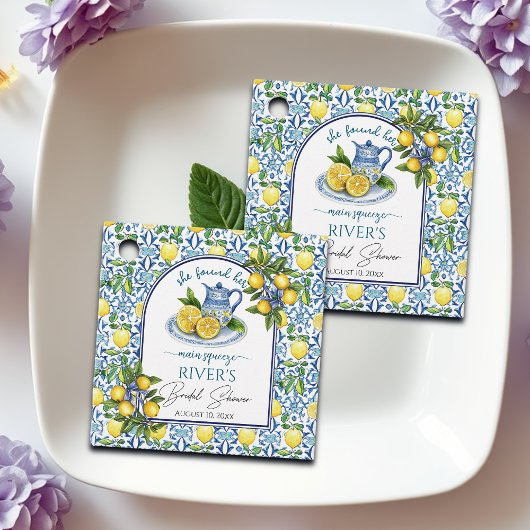 Ze vond haar bruidsuitnodiging voor de Main Squeez Bedankjes Labels