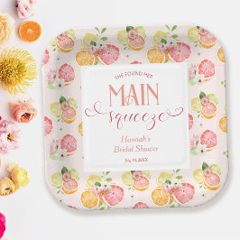 Ze Vond Haar Bruiloft Bridal Shower Papieren Bordje