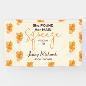 Ze Vond Haar Bruiloft Bruidsfeest Spandoek (Horizontaal)