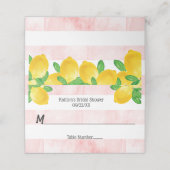 Ze vond haar bruiloft Lemon Bruidsfeest Plaatskaartje (Buitenkant ongevouwen)