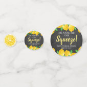 Ze vond haar bruiloft lemon bruidsshower confetti (Voorkanten)