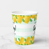 Ze vond haar bruiloft Lemon Bruiloftsfeest Papieren Bekers (Rechts)