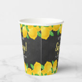 Ze vond haar bruiloft Lemon Bruiloftsfeest Papieren Bekers (Rechts)