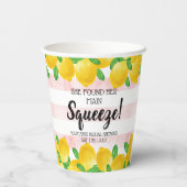 Ze vond haar bruiloft met citroen thema papieren bekers (Achterkant)