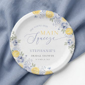 Ze vond haar bruiloft met citroen thema papieren bordje