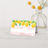 Ze vond haar bruiloft met citroen thema plaatskaartje (Achterkant)