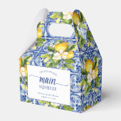 Ze vond haar bruiloft met citroenen vrijgezellenfe bedankdoosjes (Voorkant Zijde)