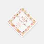 Ze vond haar bruiloftsdiner Bruidsfeest Servet (Hoek)