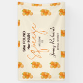 Ze vond haar bruiloftsdouche voor verloofden spandoek (Verticaal)