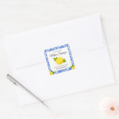 Ze vond haar bruiloftsfeestje  vierkante sticker (Envelop)