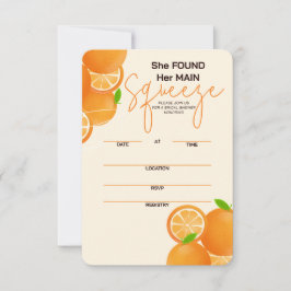 Ze vond haar bruiloftsuitnodiging voor de bridal s RSVP kaartje