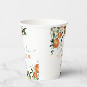 Ze vond haar citrus bruidsmeisjes bruiloft papieren bekers (Rechts)