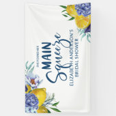 Ze vond haar droomman Lemon Bruiloftsborrel Spandoek (Verticaal)