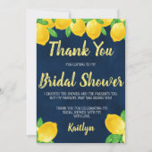 Ze vond haar droomprins op de Lemon Bruidsmeisjesb Bedankkaart (Voorkant)