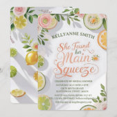 Ze vond haar favoriete citrus bruids douche kaart (Voorkant / Achterkant)