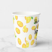 Ze vond haar grote liefde citroen bruiloft feest papieren bekers (Rechts)