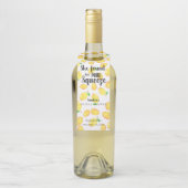 Ze vond haar grote liefde citroen bruiloft flessenhanger (Op fles)