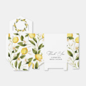 Ze Vond Haar Grote Liefde Citroen Bruiloftsborrel Bedankdoosjes (Uitgevouwen)
