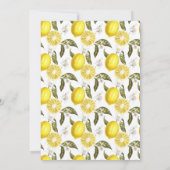 Ze vond haar grote liefde Citroen Bruiloftsfeest Kaart (Achterkant)