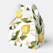 Ze vond haar grote liefde Citrus Bruiloftsborrel Bedankdoosjes (Achterkant)
