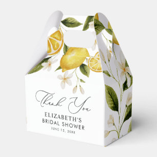 Ze vond haar grote liefde Citrus Bruiloftsborrel Bedankdoosjes