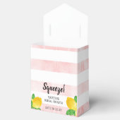 Ze vond haar grote liefde Lemon Bruiloftsborrel Bedankdoosjes (Geopend)