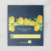 Ze vond haar grote liefde Lemon Bruiloftsborrel Plaatskaartje (Buitenkant ongevouwen)