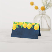 Ze vond haar grote liefde Lemon Bruiloftsborrel Plaatskaartje (Achterkant)