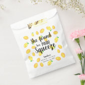 Ze vond haar grote liefde Lemon Bruiloftsfeest Bedankzakje (Gezegeld)