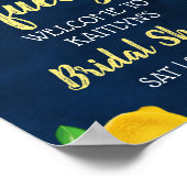 Ze vond haar grote liefde Lemon Bruiloftsfeest Poster (Hoek)