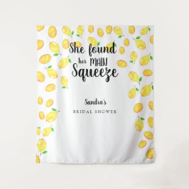 Ze vond haar grote liefde Lemon Bruiloftsfeest Wandkleed