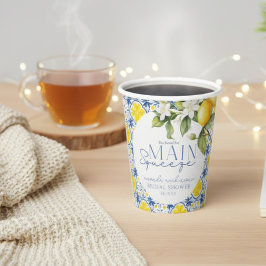 Ze vond haar grote liefde Mediterranean Lemon Papieren Bekers