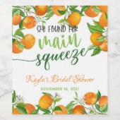 Ze vond haar grote liefde - Oranje - Wijn Etiket (Enkel label)