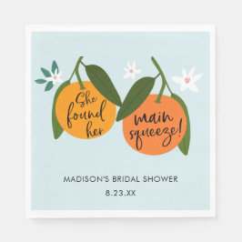 Ze vond haar grote liefde Sinaasappel Servet