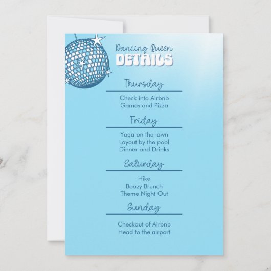 Ze vond haar Honey Bachelorette uitnodiging (Achterkant)