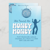 Ze vond haar Honey Bachelorette uitnodiging (Voorkant / Achterkant)