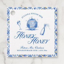 Ze vond haar Honey Blue Griekenland Bachelorette Bedankjes Labels
