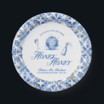 Ze vond haar Honey Blue Griekenland Bachelorette Papieren Bordje<br><div class="desc">Het "She Found Her Honey Bachelorette" collectie straalt plezier en feest uit met een chique, disco-geïnspireerde sfeer. De suite beschikt over een sprankelende discobal, een champagnefles en illustraties van fluitglas, waardoor de scène wordt gezet voor een glamoureus avondje uit. Omlijst door een speelse patterende rand, nodigt dit collectie gasten uit...</div>