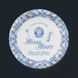 Ze vond haar Honey Blue Griekenland Bachelorette Papieren Bordje<br><div class="desc">Het "She Found Her Honey Bachelorette" collectie straalt plezier en feest uit met een chique, disco-geïnspireerde sfeer. De suite beschikt over een sprankelende discobal, een champagnefles en illustraties van fluitglas, waardoor de scène wordt gezet voor een glamoureus avondje uit. Omlijst door een speelse patterende rand, nodigt dit collectie gasten uit...</div>