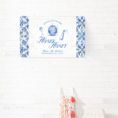 Ze vond haar Honey Blue Griekenland Bachelorette Spandoek (Insitu)